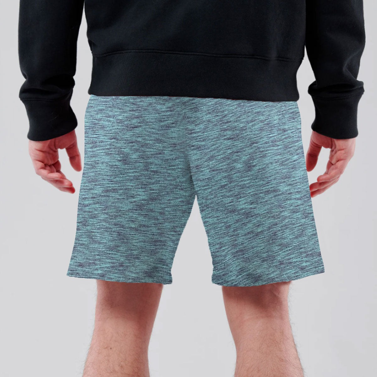 HG Signature Emb Mélange Two Quarter Summer Shorts - Sea Green