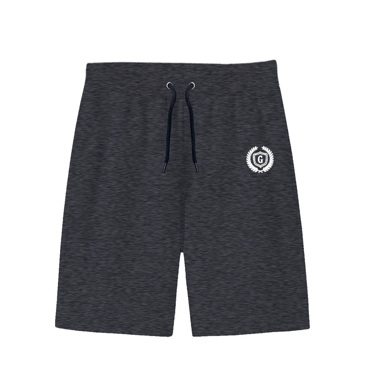 HG Signature Emb Three Quarter Summer Shorts - Charcoal Gray
