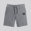 HG SIGNATURE EMB TWO QUARTER DRYFIT SHORTS - TEXTURED GRAY