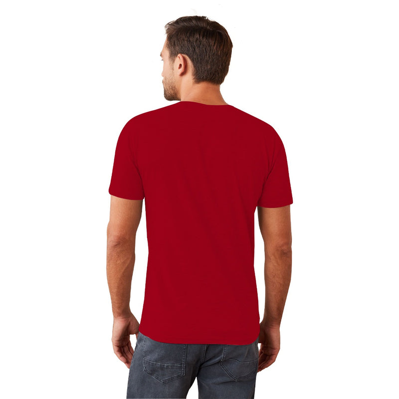 Men's Signature Emb. Round Neck Tee Shirt - Red