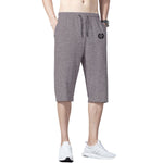 HG Signature Emb Three Quarter Shorts | Textured Pattern | Purple Brown