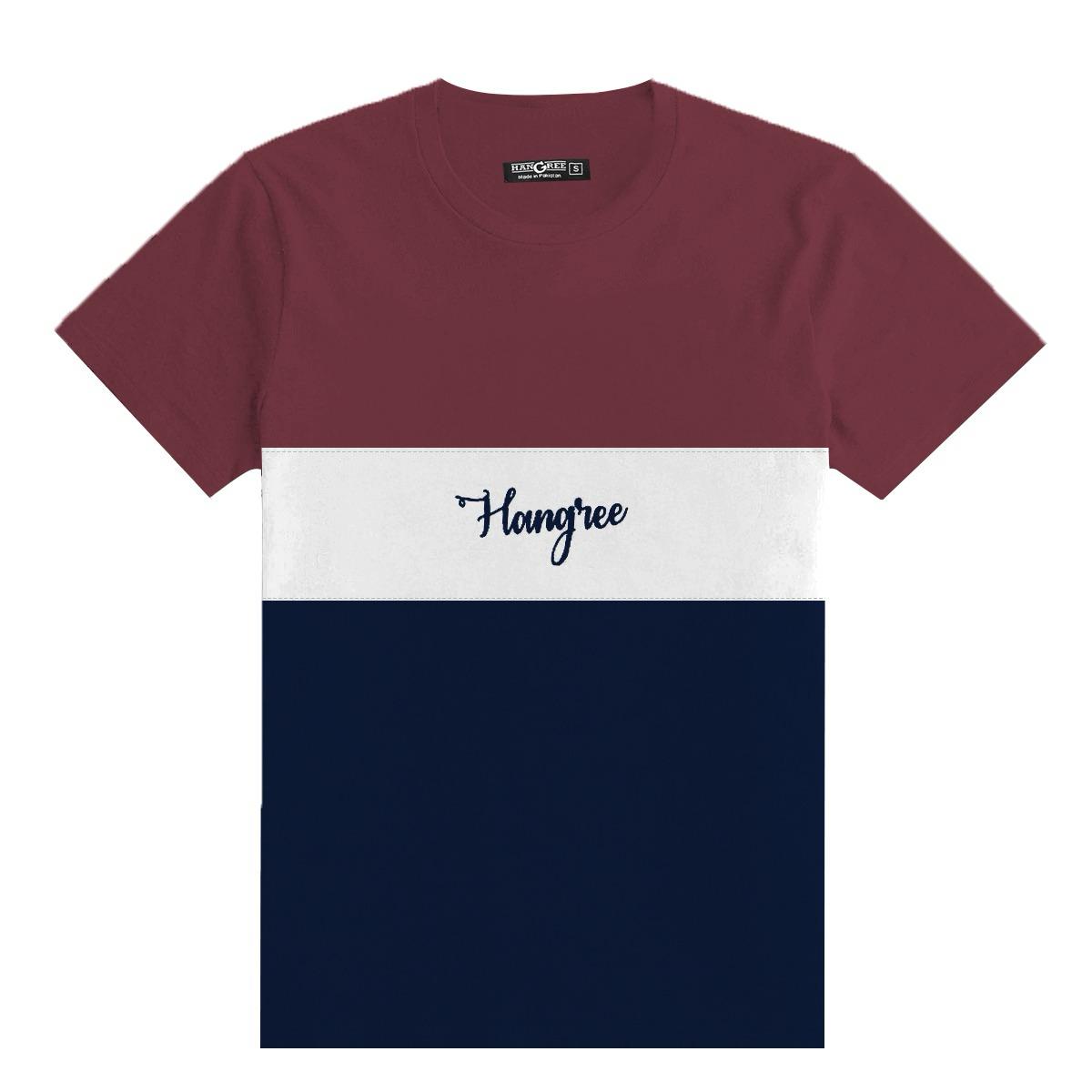 HG Trio Panel Emb. Tee Shirt For Mens