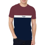 HG SIGNATURE EMB. COMBO PANEL TEE SHIRT
