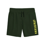 NT Printed Two Quarter Summer Shorts - Forest Green