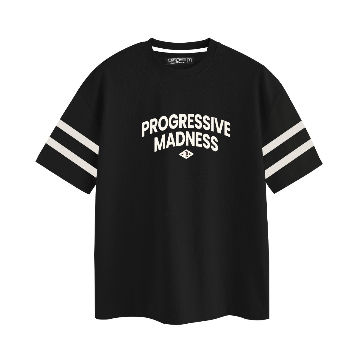 OVERSIZE DOWN SHOULDER TEE SHIRT - BLACK