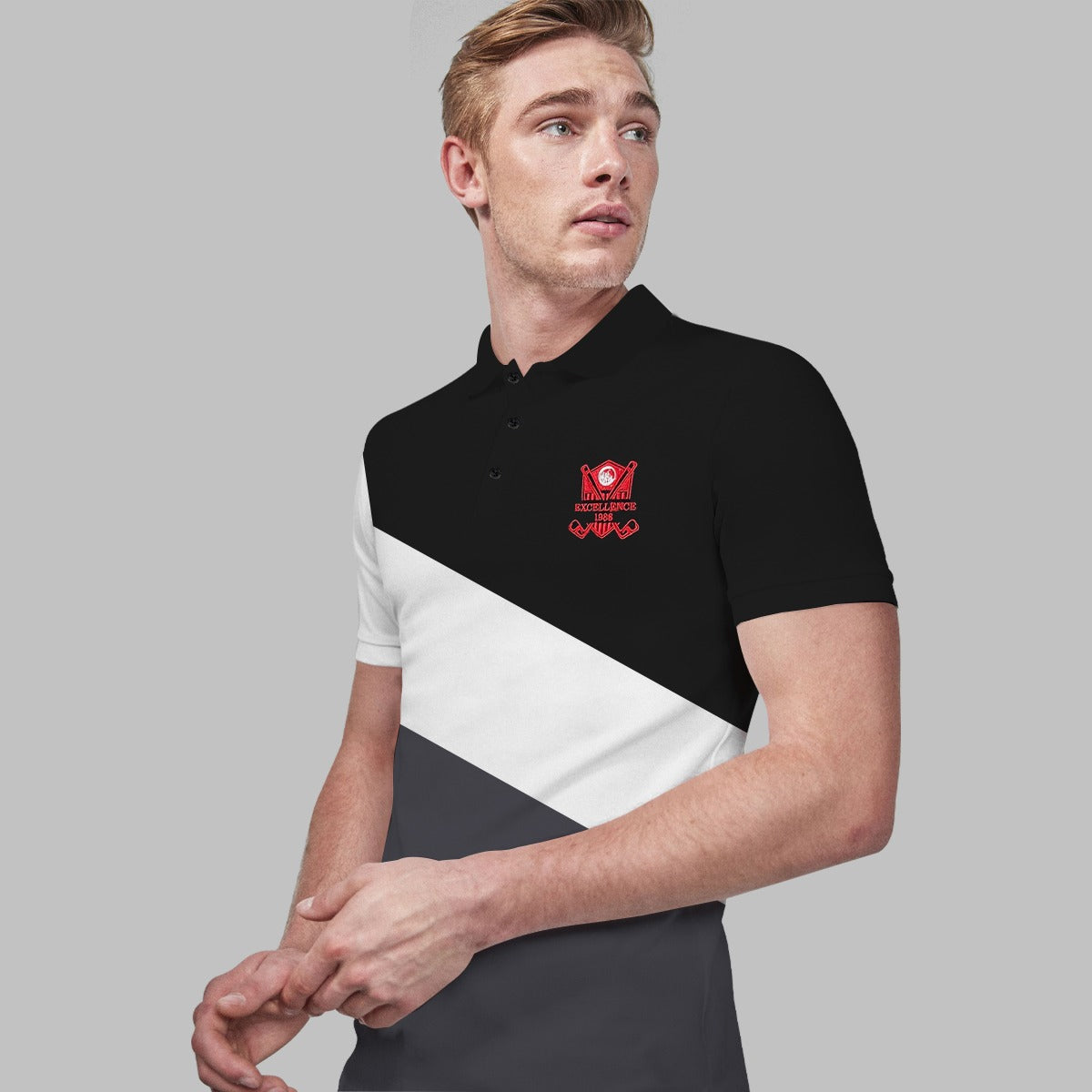 HG Signature Trio Panel Executive Polo Shirt