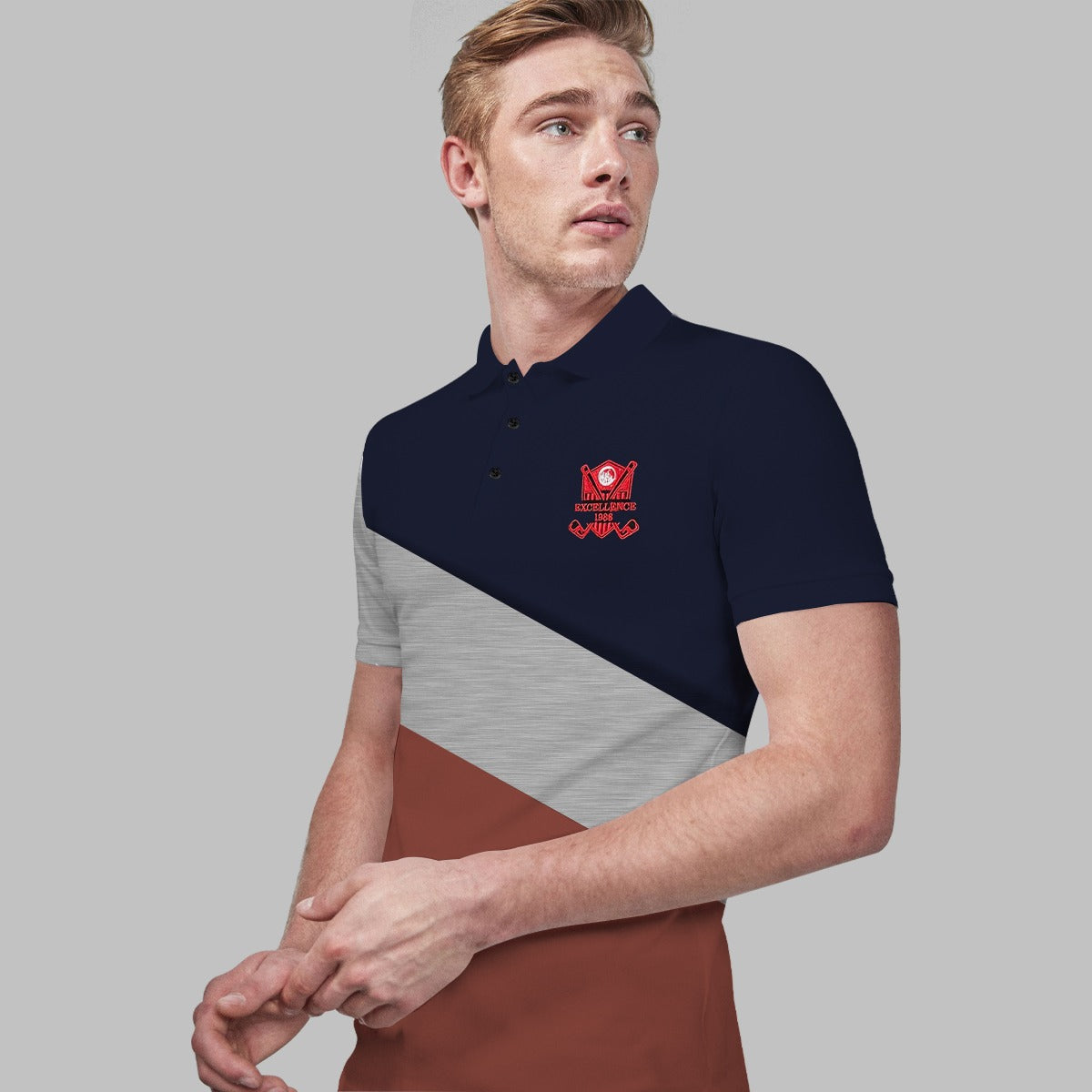 HG Signature Trio Panel Executive Polo Shirt