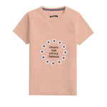 Women's Exclusive Printed Soft Cotton Summer Tracksuit - Peach