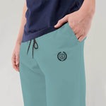 HG SIGNATURE EMB SOFT COTTON TROUSER - Light Ferozi