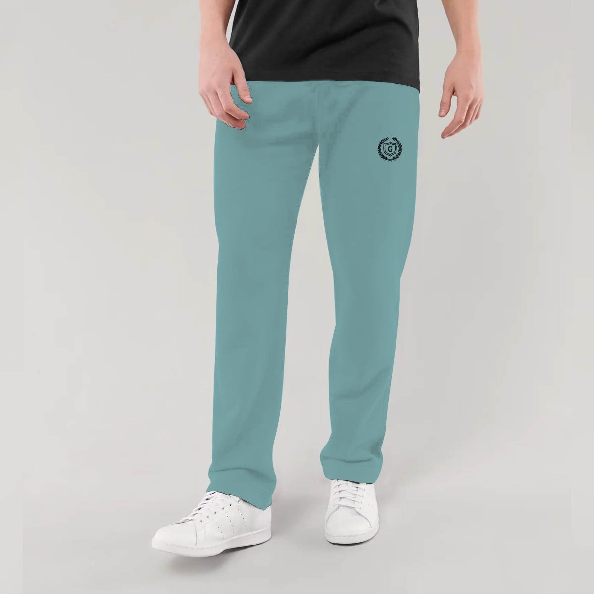 HG SIGNATURE EMB SOFT COTTON TROUSER - Light Ferozi