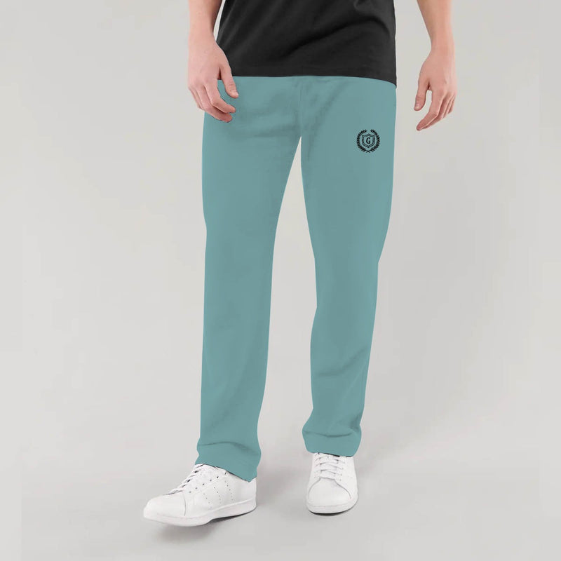 HG SIGNATURE EMB SOFT COTTON TROUSER - Light Ferozi