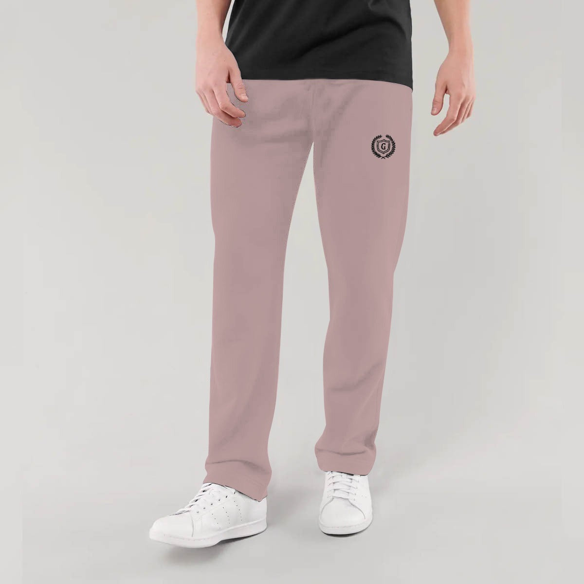 HG SIGNATURE EMB SOFT COTTON TROUSER - TEA PINK