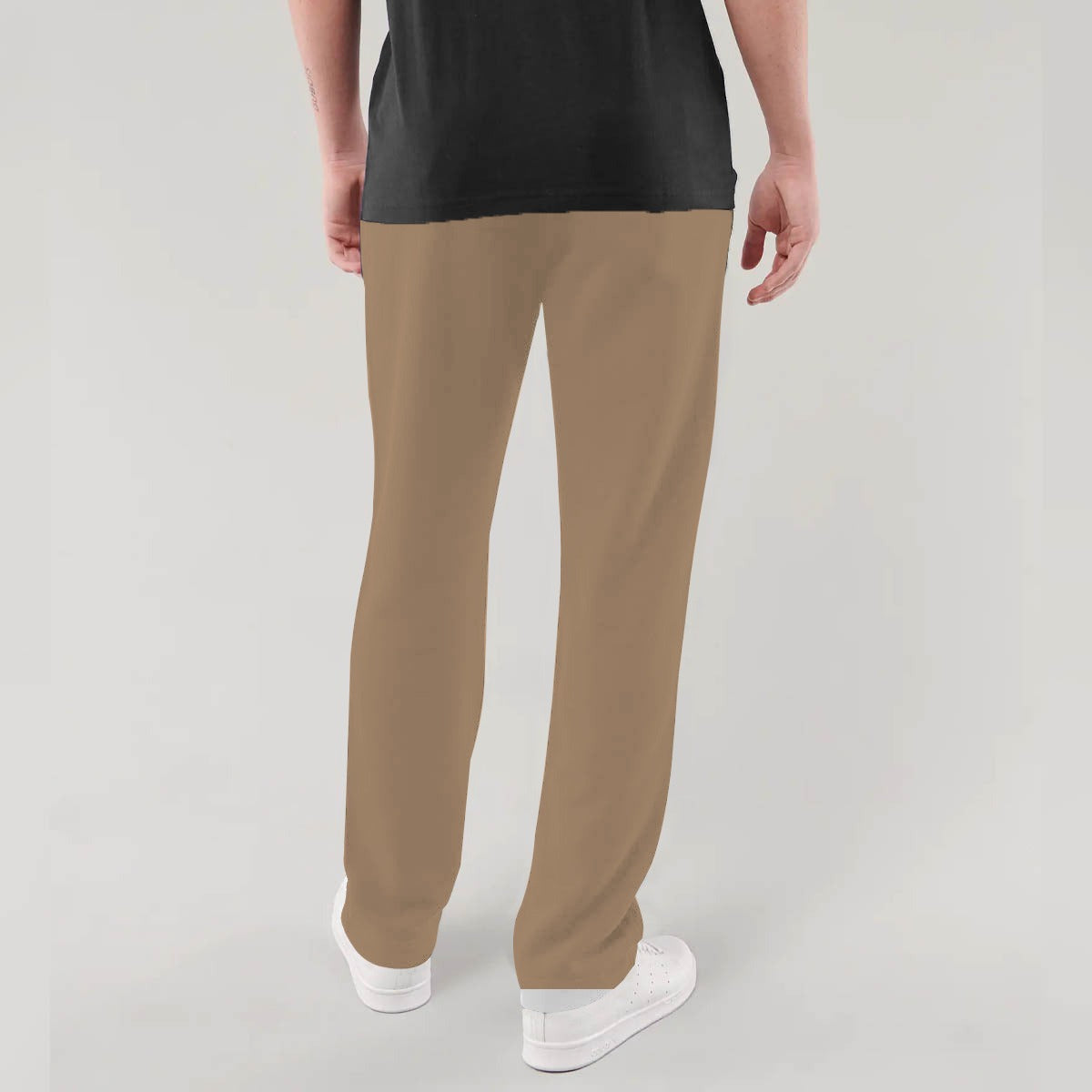 HG SIGNATURE EMB SOFT COTTON TROUSER - MUSTERED