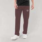 HG SIGNATURE EMB SOFT COTTON TROUSER - BROWN