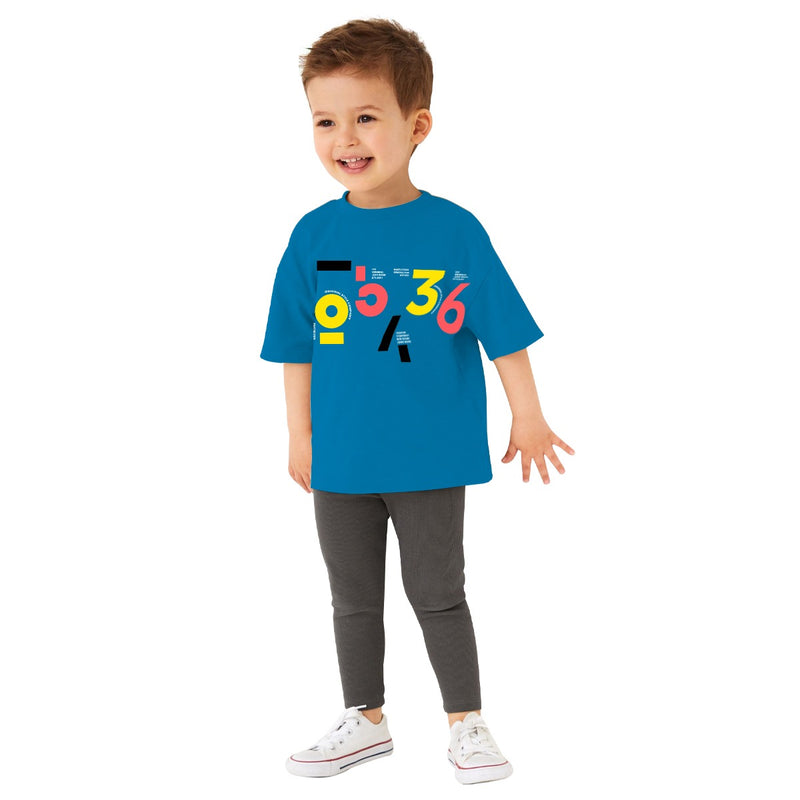EXCLUSIVE GRAPHIC PRINTED BOY'S TEE SHIRT - TURQUOISE
