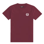 Men's Signature Emb. Round Neck Tee Shirt - Maroon