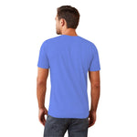 Men's Signature Emb. Round Neck Tee Shirt - Lotus Blue