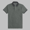 HG Signature Emb Contrast Collar Polo Shirt - Gray