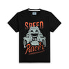 HG Boy's "SPEED RACER" Printed T-Shirt - Black