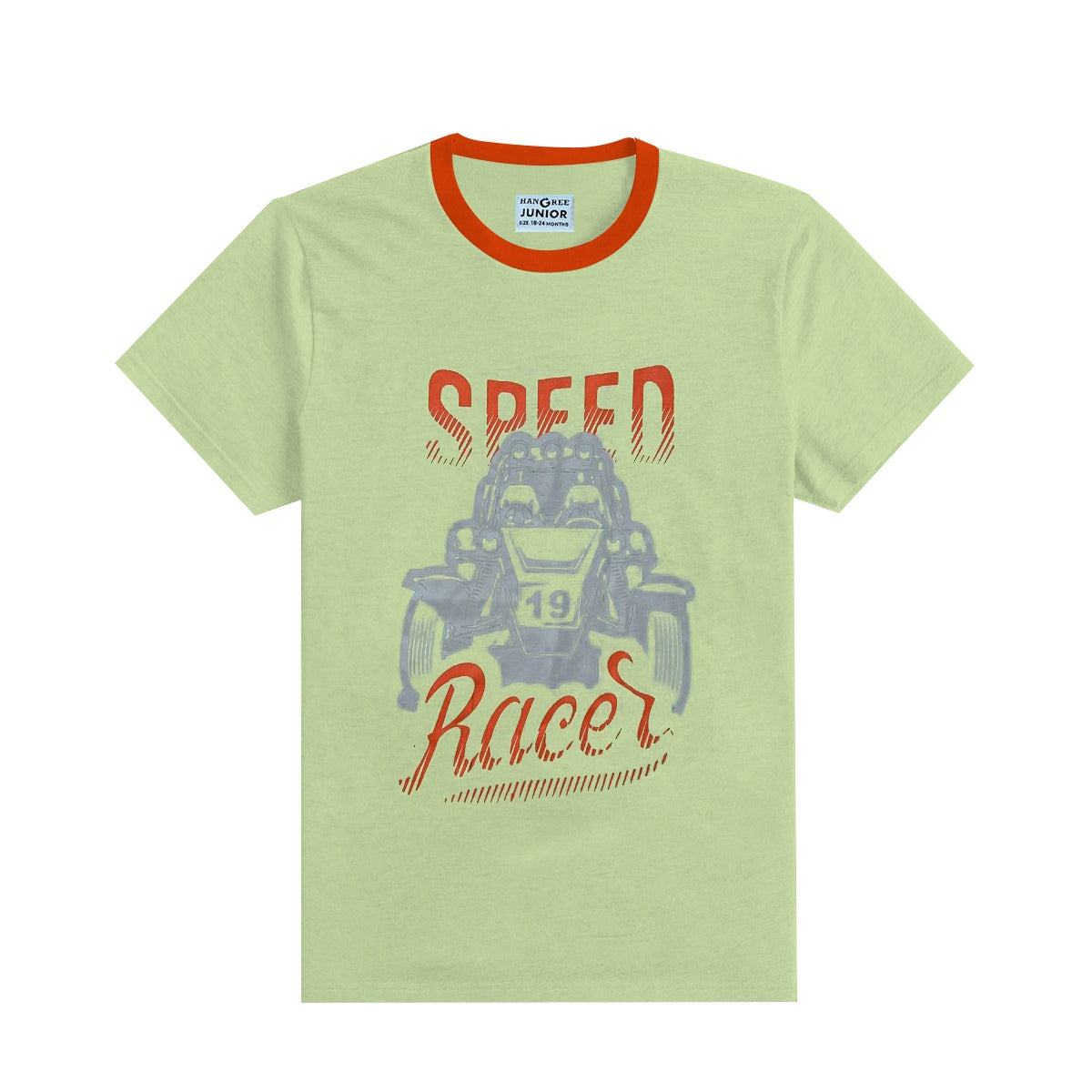 HG Boy's "SPEED RACER" Printed T-Shirt - Tea Green