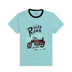 HG Boy's "Wild Rider" Printed Tee Shirt - Mint Tulip
