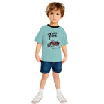 HG Boy's "Wild Rider" Printed Tee Shirt - Mint Tulip