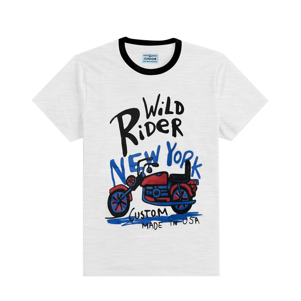 HG Boy's "Wild Rider" Printed Tee Shirt - Off White