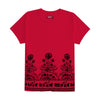 Women Floral Printed Tee Shirt - Red