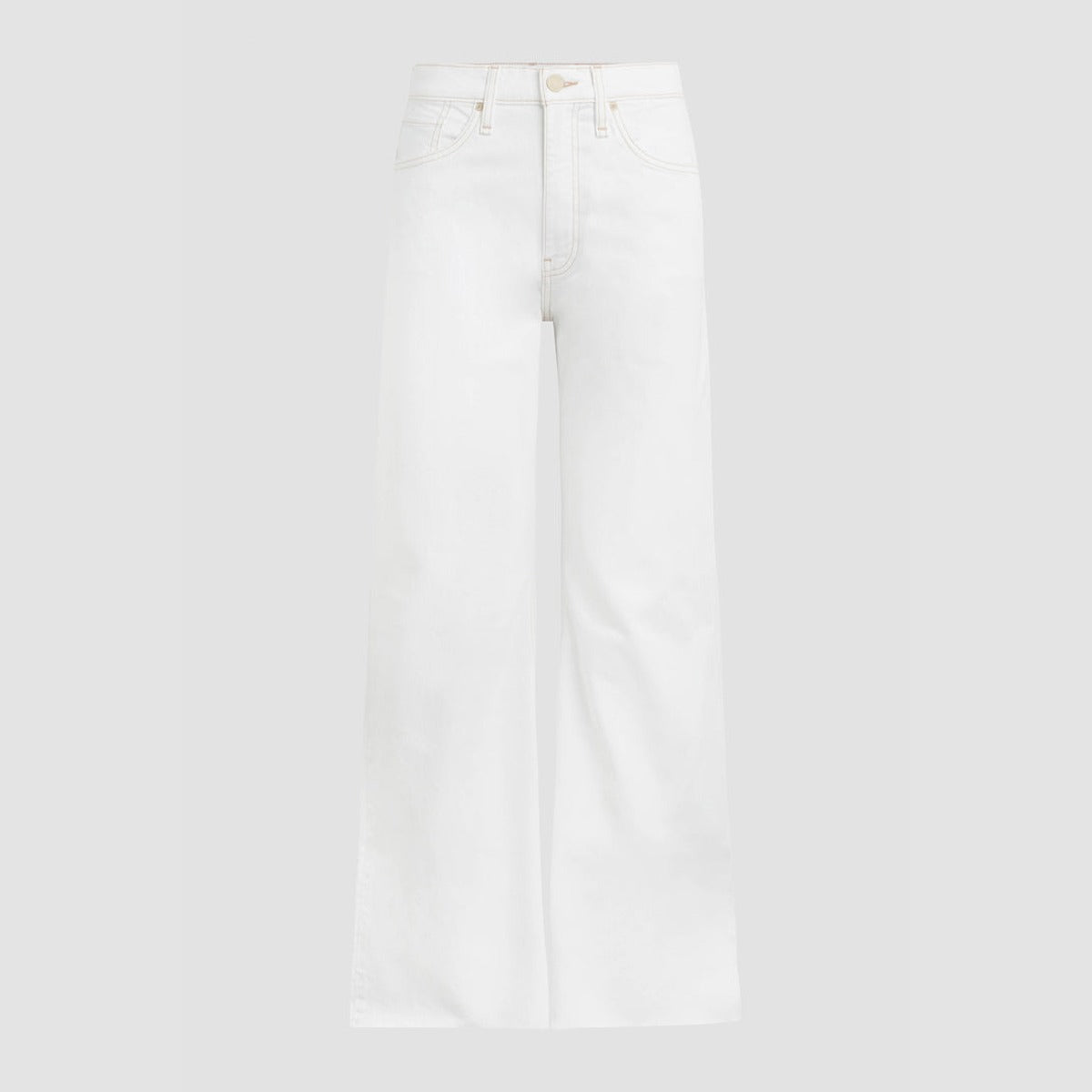 Women's High Waist Flare Cut Jeans - White