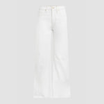 Women's High Waist Flare Cut Jeans - White