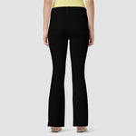 Women's High Waist Boot Cut Flare Jeans - Black