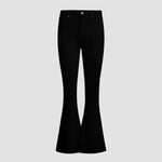 Women's High Waist Boot Cut Flare Jeans - Black