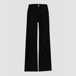 Women's High Waist Flare Cut Jeans - Black