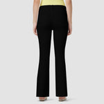 Women's High Waist Flare Cut Jeans - Black