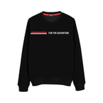 Men's "For The Adventure" Printed Sweat Shirt - Black