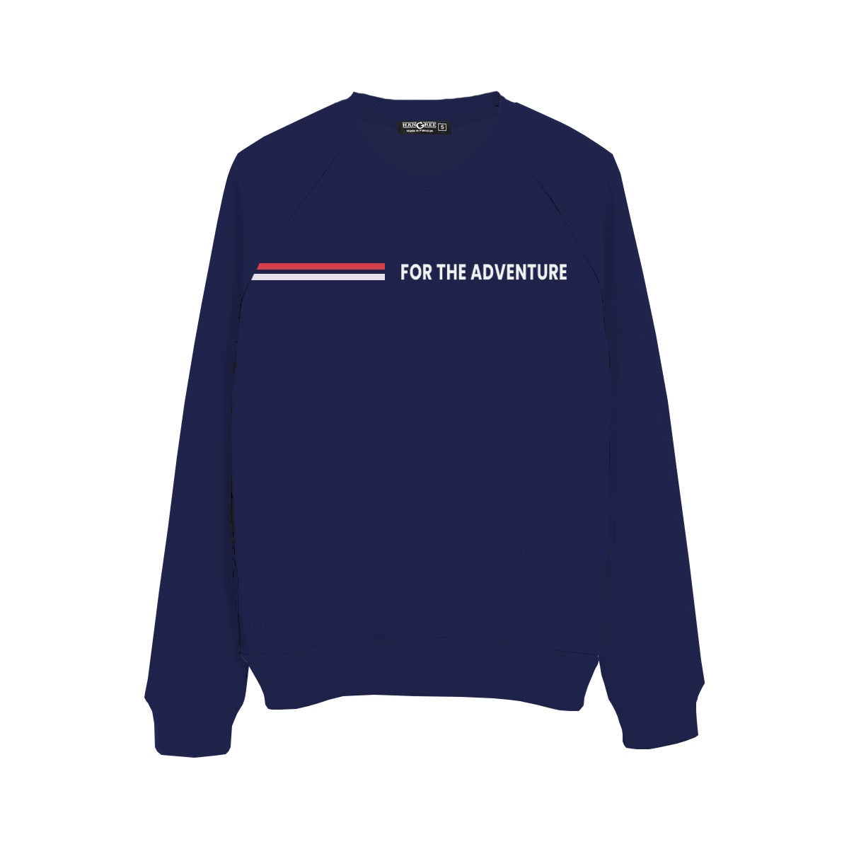 Men's "For The Adventure" Printed Sweat Shirt - Navy