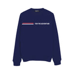 Men's "For The Adventure" Printed Sweat Shirt - Navy