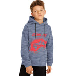Unisex "Game On" Printed Hoodie - Textured Blue