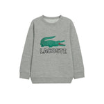 Boy's Lacoste Printed Sweat Shirt - Gray