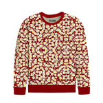 Girl's Allover Floral Printed Fleece Twin Set - Red