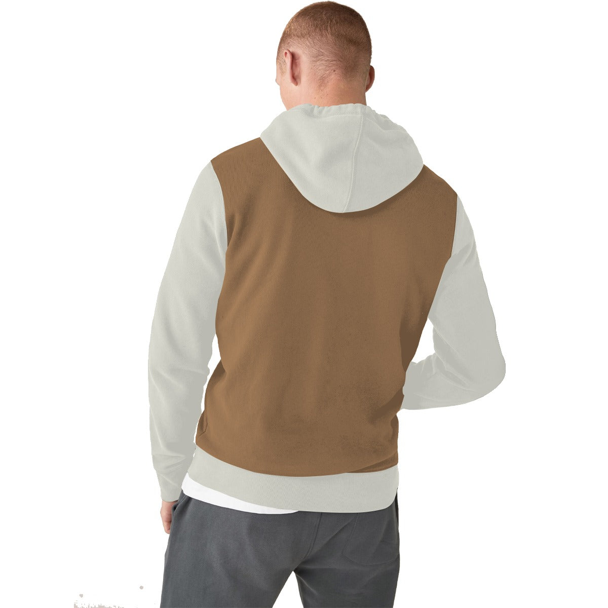Contrast Body Men Fashion Fleece Hoodie