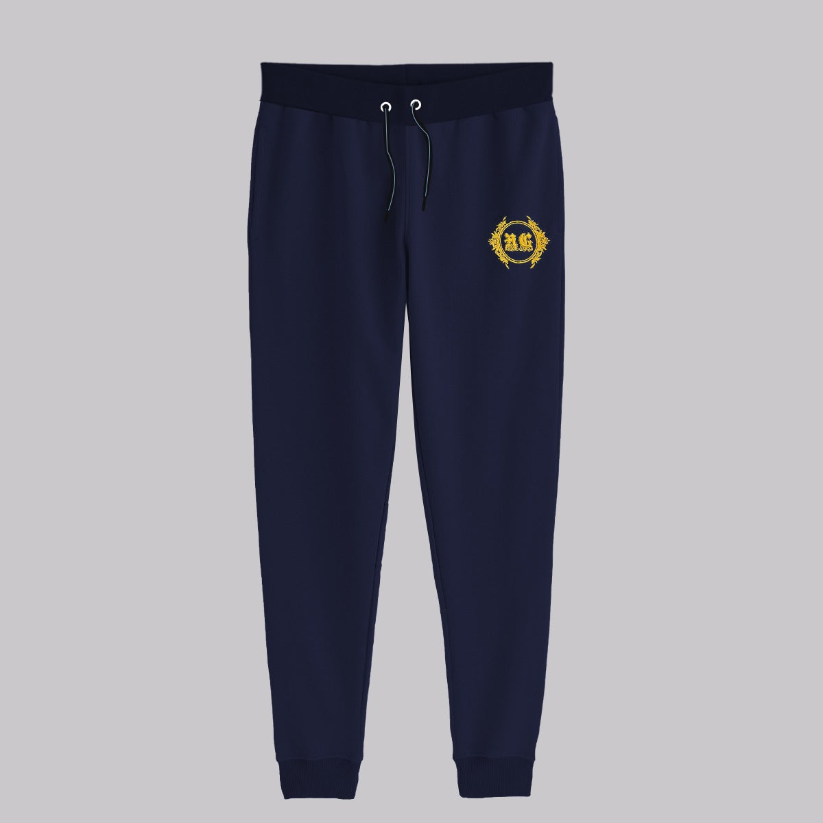 HG Signature Embroidered Close Bottom Trouser - Navy