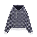 Women's Polka dot Exclusive Hoodie - Navy
