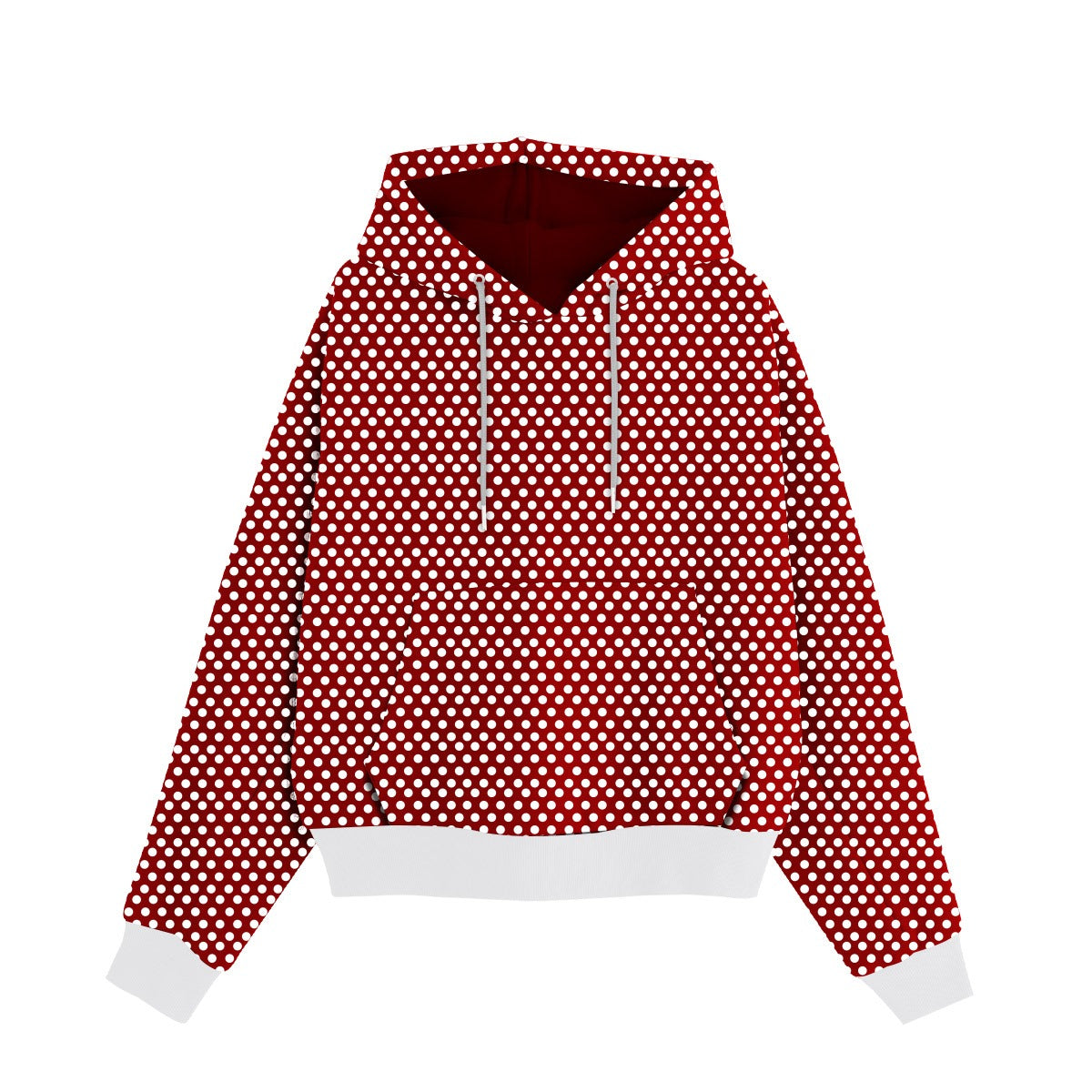 Women's Polka dot Exclusive Hoodie - Red