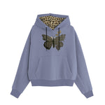 Women's Butterfly Printed Hoodie - Light Purple