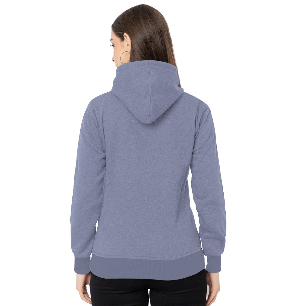 Women's Butterfly Printed Hoodie - Light Purple
