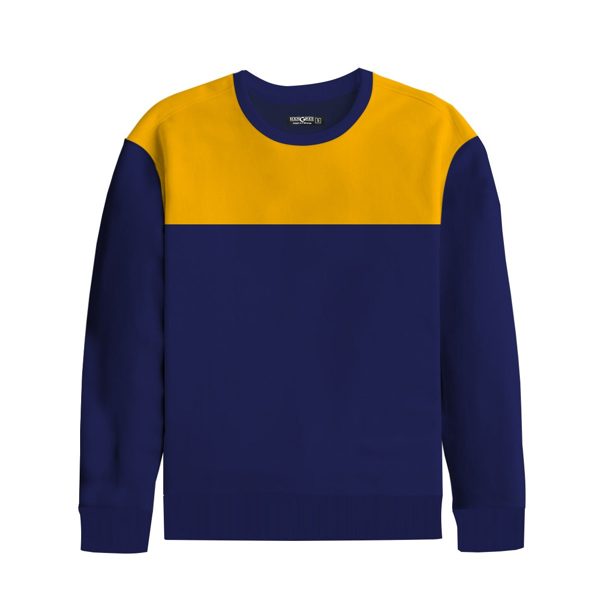 Men's Combo Sweat Shirt - Yellow Navy
