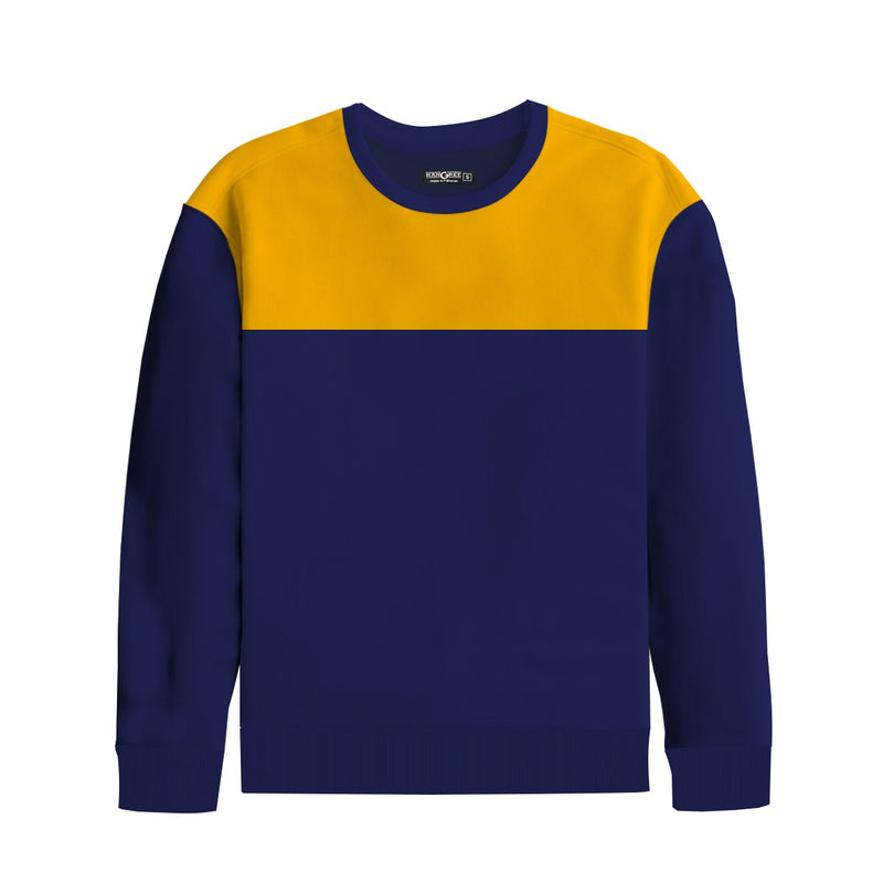 Men's Combo Sweat Shirt - Yellow Navy