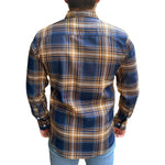 Men's Elegant Blue Check Casual Shirt