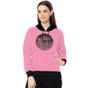 Women Graphic Printed Fashion Hoodie - Pink